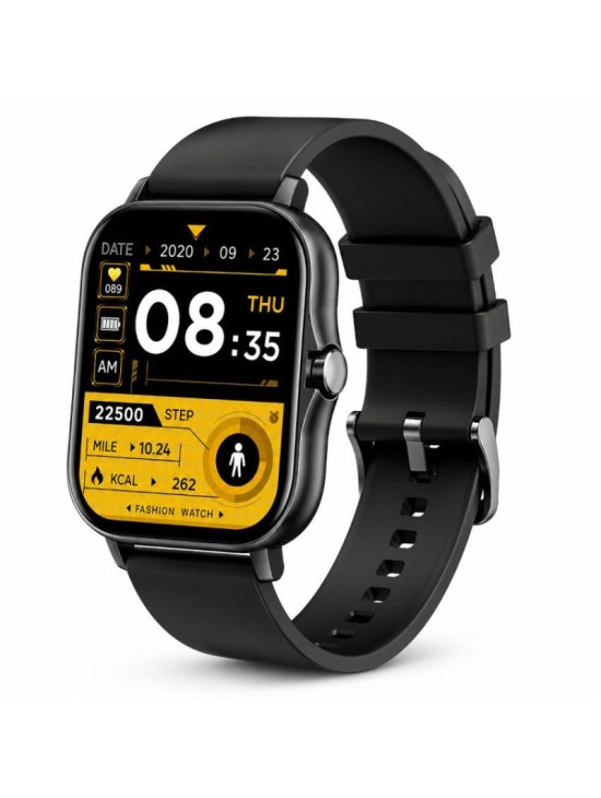 Reloj Derwye Smart Negro Unisex Bluetooth Táctil | Joyería Parejo