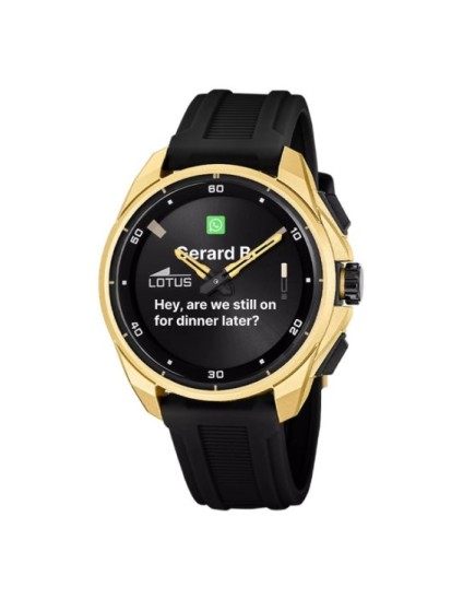 Reloj Lotus Connected Hombre 20002/5 Negro-Dorado | Joyería Parejo