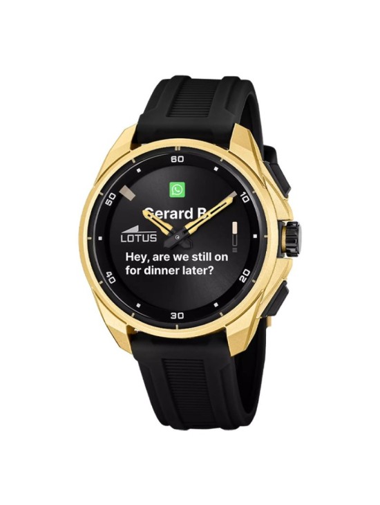 Reloj Lotus Connected Hombre 20002/5 Negro-Dorado | Joyería Parejo