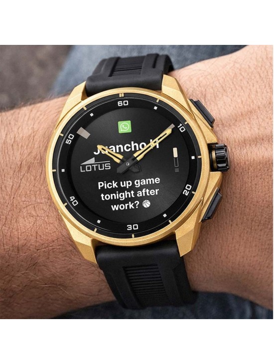 Reloj Lotus Connected Hombre 20002/5 Negro-Dorado | Joyería Parejo