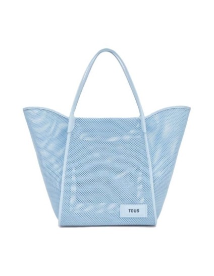 Capazo Grande Tous Tulip Mesh Azul 2002438433 | Joyería Parejo