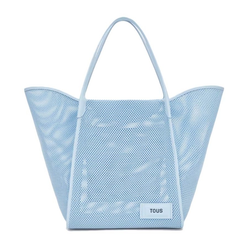 Capazo Grande Tous Tulip Mesh Azul 2002438433 | Joyería Parejo
