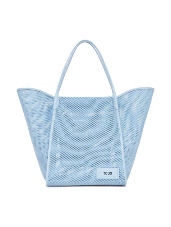 Capazo Grande Tous Tulip Mesh Azul 2002438433 | Joyería Parejo