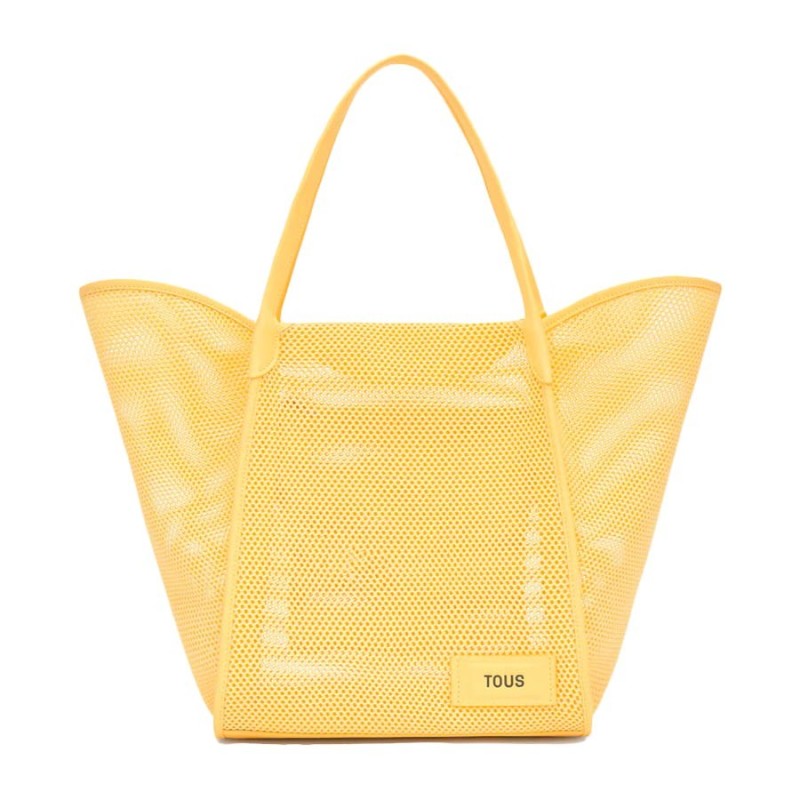 Capazo Grande Tous Tulip Mesh Amarillo 2002438405 | Joyería Parejo