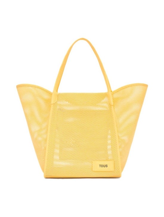 Capazo Grande Tous Tulip Mesh Amarillo 2002438405 | Joyería Parejo