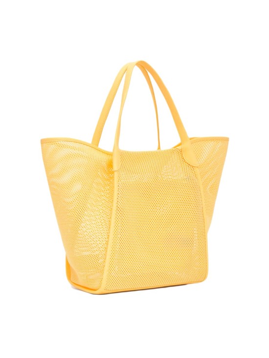 Capazo Grande Tous Tulip Mesh Amarillo 2002438405 | Joyería Parejo