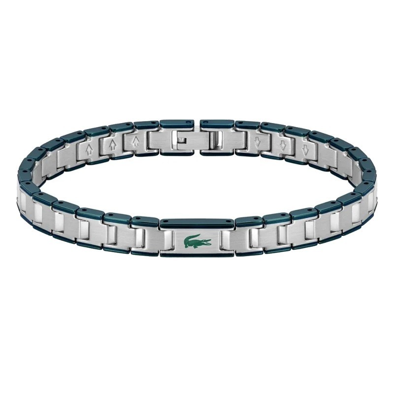 Pulsera Lacoste 2040590 Plateado y Verde Hombre | Joyería Parejo