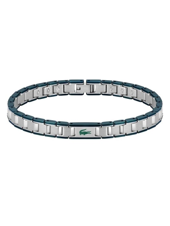 Pulsera Lacoste 2040590 Plateado y Verde Hombre | Joyería Parejo