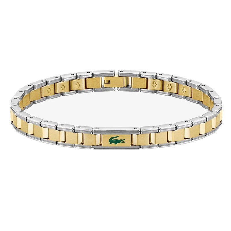 Pulsera Lacoste 2040586 Bicolor Dorado Hombre | Joyería Parejo