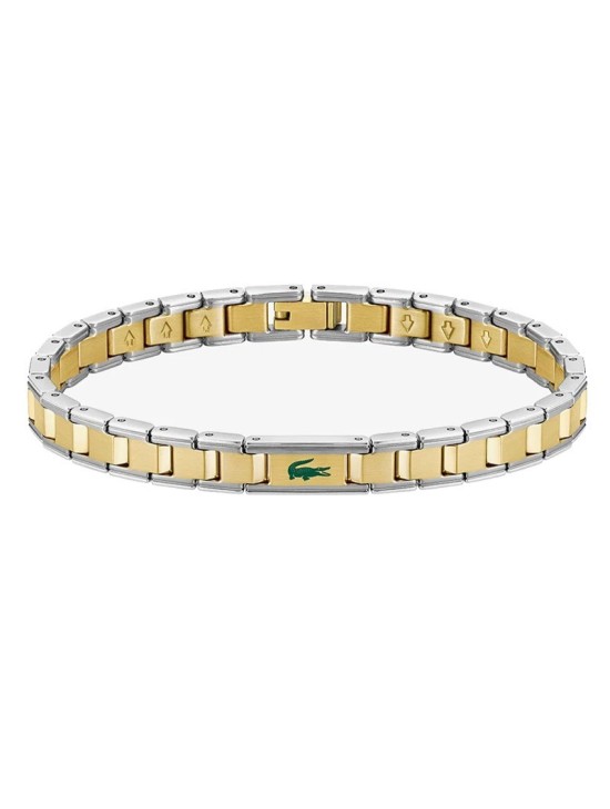 Pulsera Lacoste 2040586 Bicolor Dorado Hombre | Joyería Parejo