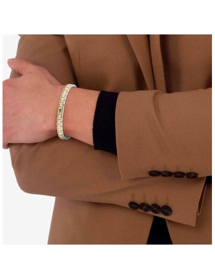 Pulsera Lacoste 2040586 Bicolor Dorado Hombre | Joyería Parejo