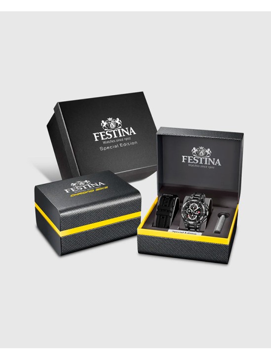 Reloj Festina Chrono Bike F20756/1 Hombre Negro | Joyería Parejo