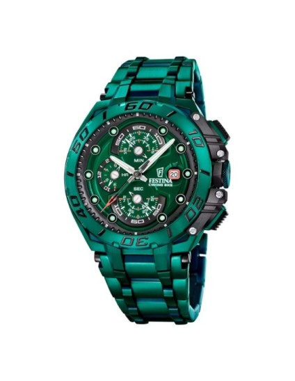 Reloj Festina Chrono Bike F20758/1 Hombre Verde | Joyería Parejo
