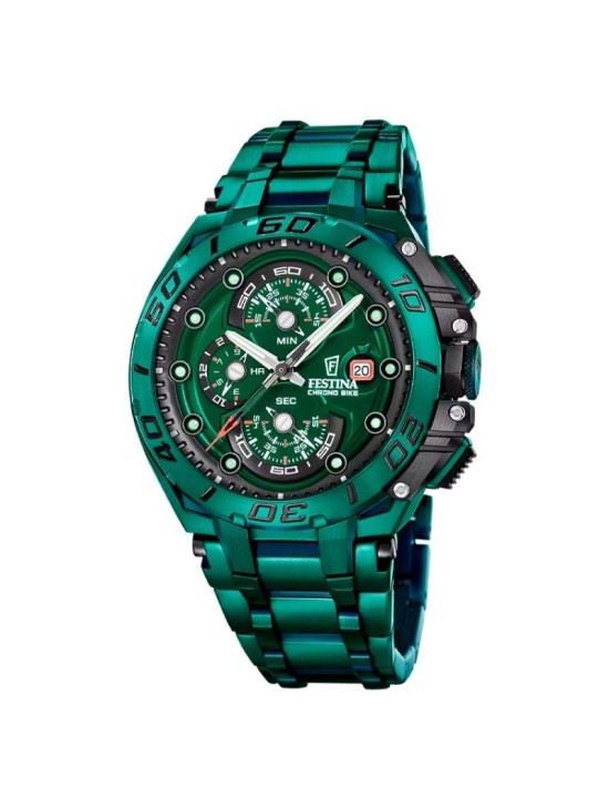 Reloj Festina Chrono Bike F20758/1 Hombre Verde | Joyería Parejo
