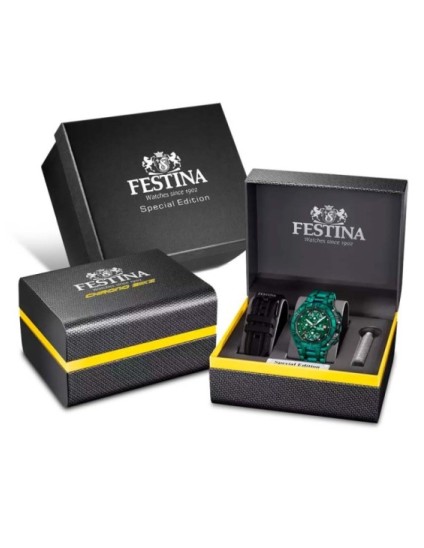 Reloj Festina Chrono Bike F20758/1 Hombre Verde | Joyería Parejo