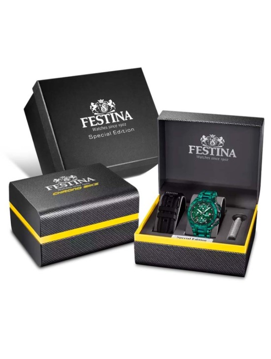 Reloj Festina Chrono Bike F20758/1 Hombre Verde | Joyería Parejo