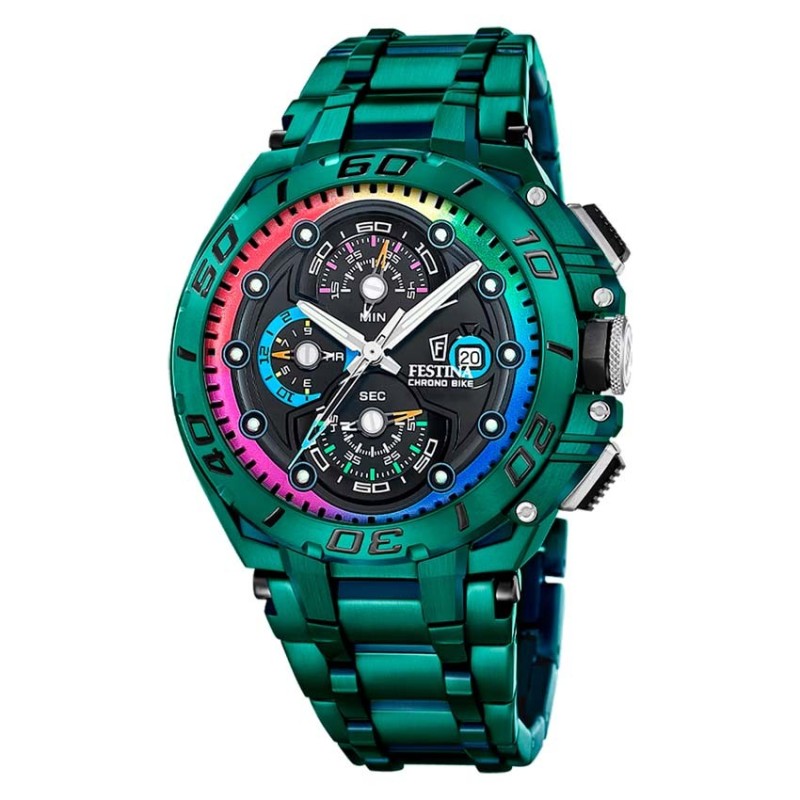 Reloj Festina Chrono Bike F20760/1 Hombre Verde | Joyería Parejo