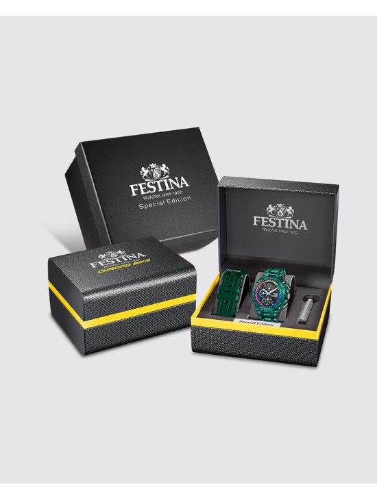 Reloj Festina Chrono Bike F20760/1 Hombre Verde | Joyería Parejo