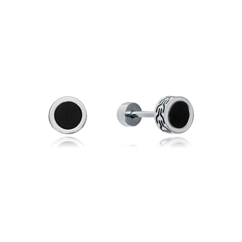 Pendientes Viceroy 14215E01010 Piedra Negra Hombre | Joyería Parejo