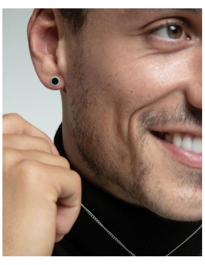 Pendientes Viceroy 14215E01010 Piedra Negra Hombre | Joyería Parejo