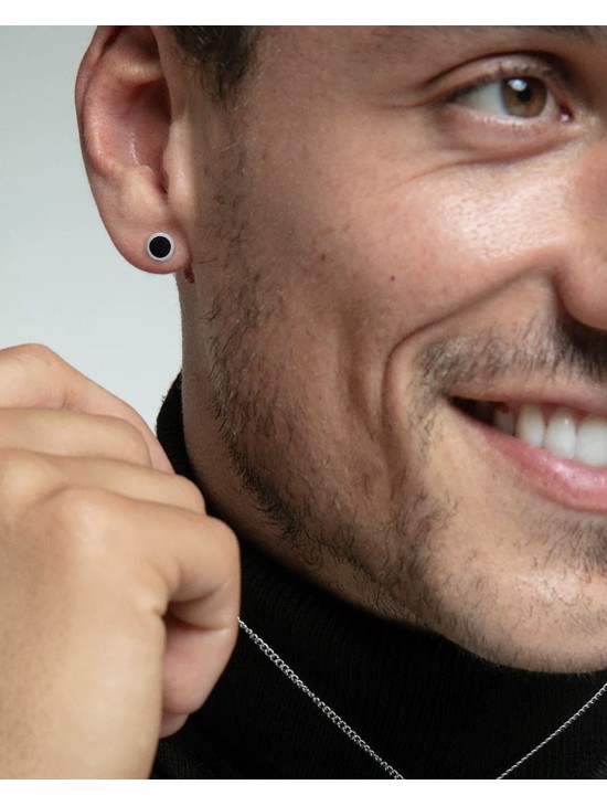 Pendientes Viceroy 14215E01010 Piedra Negra Hombre | Joyería Parejo