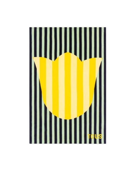 Toalla Tous Stripes Motifs Amarillo 2002443805 | Joyería Parejo