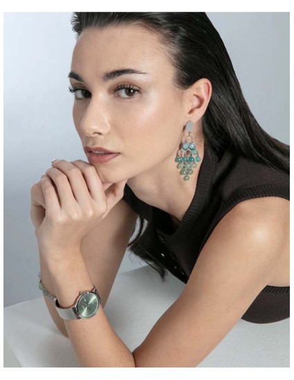 Reloj Viceroy 401344-67 Mujer Esfera Verde y Malla | Joyería Parejo