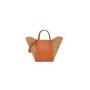 Capazo Pequeño Tous Tulip Rafia Camel 2002438944