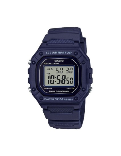 Reloj Casio Hombre W-218H-2AV Digital Azul | Joyería Parejo