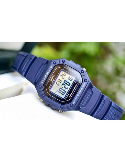 Reloj Casio Hombre W-218H-2AV Digital Azul | Joyería Parejo