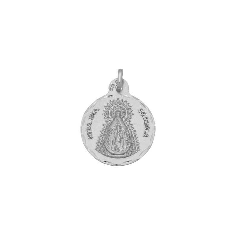 Medalha Virgem de Regla 21 mm Prata de Lei | Joyeria Parejo