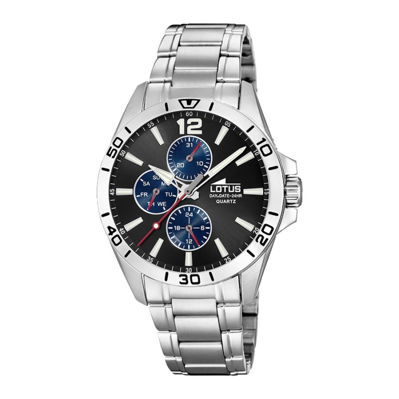 Lotus Men's Watch 18812/2 Black Multifunction Dial | Parejo Jewelry