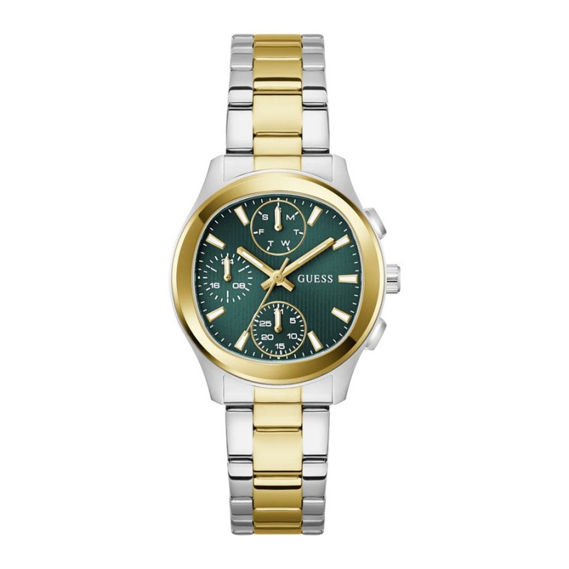 Reloj Guess Mujer GW1031L6 Birdie Bicolor Verde | Joyería Parejo
