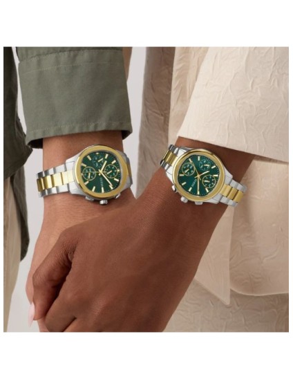 Reloj Guess Mujer GW1031L6 Birdie Bicolor Verde | Joyería Parejo