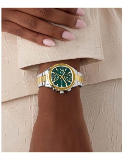 Reloj Guess Mujer GW1031L6 Birdie Bicolor Verde | Joyería Parejo