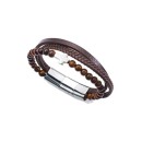 Pulsera Viceroy Fashion Hombre 14124P01011 Ojo de Tigre y Cruz