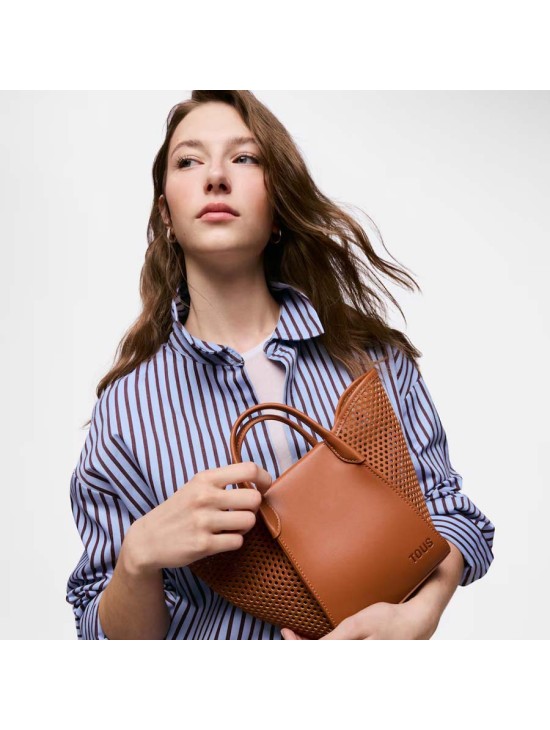 Capazo Pequeño Tous Tulip Cutout Camel 2002438943 | Joyería Parejo