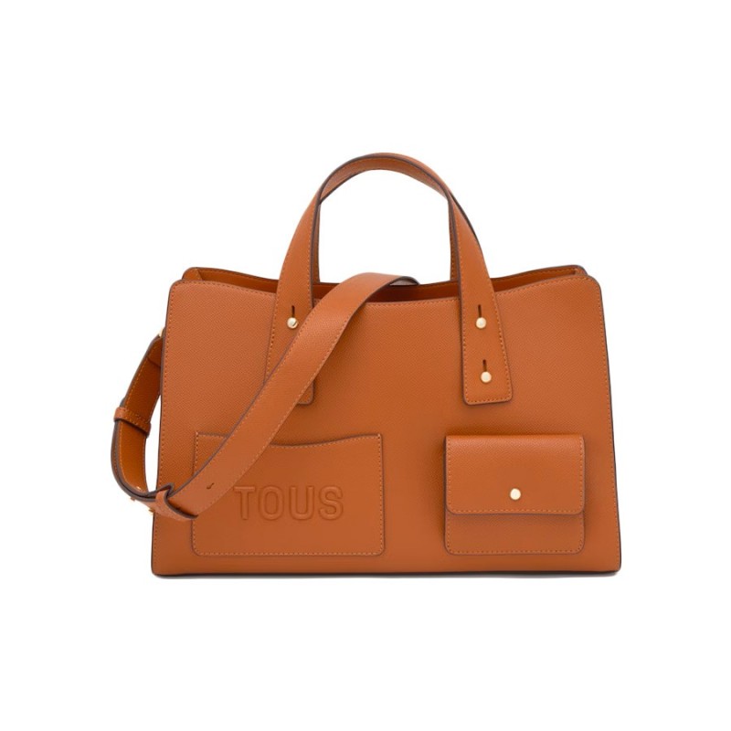 Bolso Bowling Tous Back to Basics Camel 2002437844 | Joyería Parejo