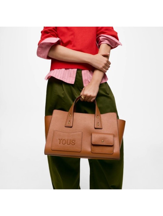 Bolso Bowling Tous Back to Basics Camel 2002437844 | Joyería Parejo