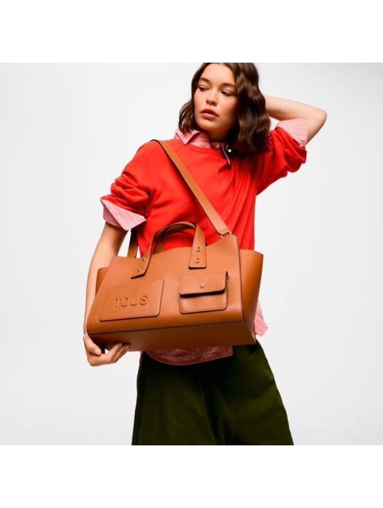 Bolso Bowling Tous Back to Basics Camel 2002437844 | Joyería Parejo