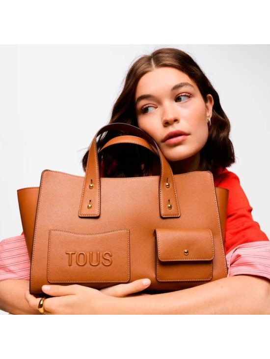 Bolso Bowling Tous Back to Basics Camel 2002437844 | Joyería Parejo