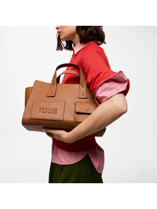 Bolso Bowling Tous Back to Basics Camel 2002437844 | Joyería Parejo