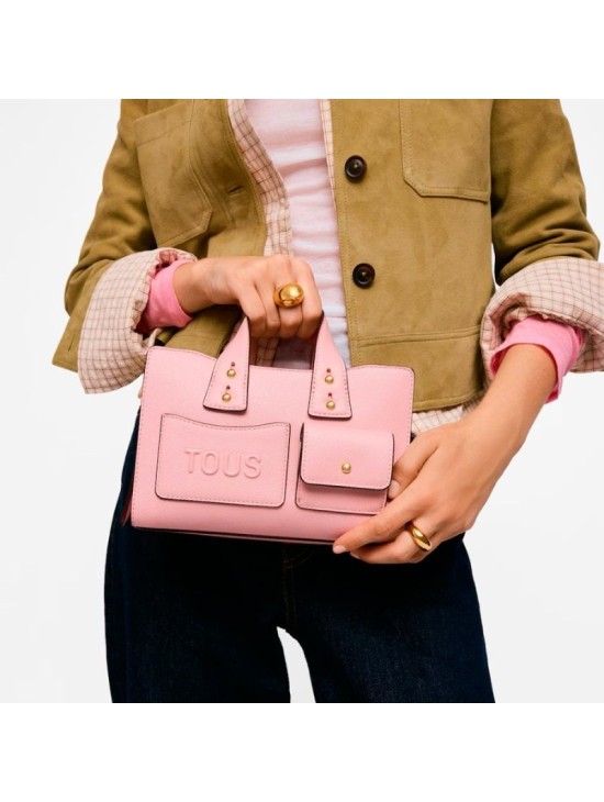 Bolso Bowling Tous Back to Basics Rosa 2002373315 | Joyería Parejo