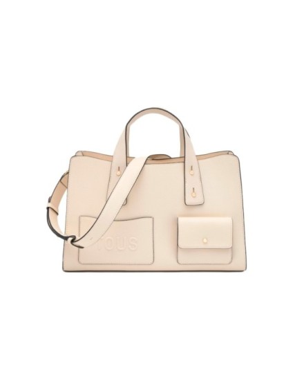 Bolso Bowling Tous Back to Basics Beige 2002437801 | Joyería Parejo