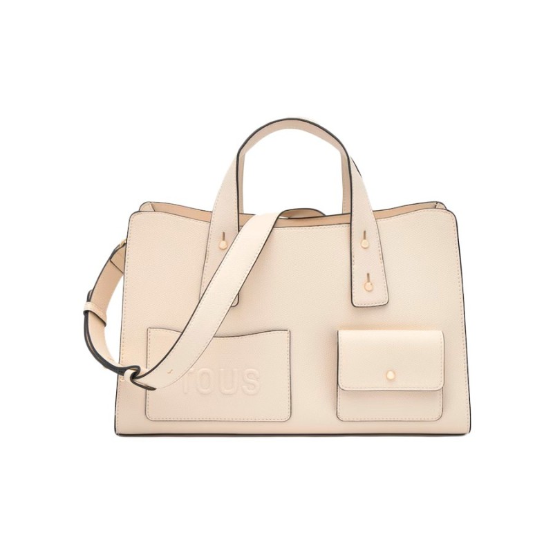 Bolso Bowling Tous Back to Basics Beige 2002437801 | Joyería Parejo
