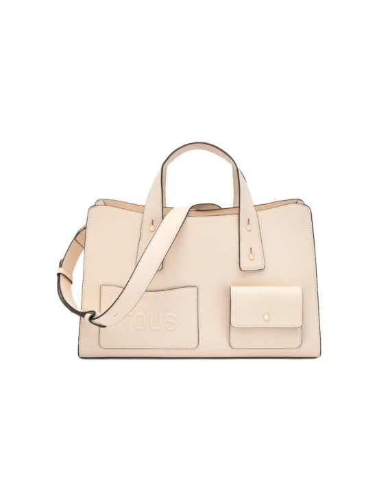 Bolso Bowling Tous Back to Basics Beige 2002437801 | Joyería Parejo