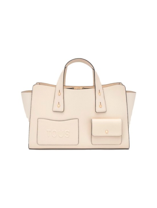 Bolso Bowling Tous Back to Basics Beige 2002437801 | Joyería Parejo