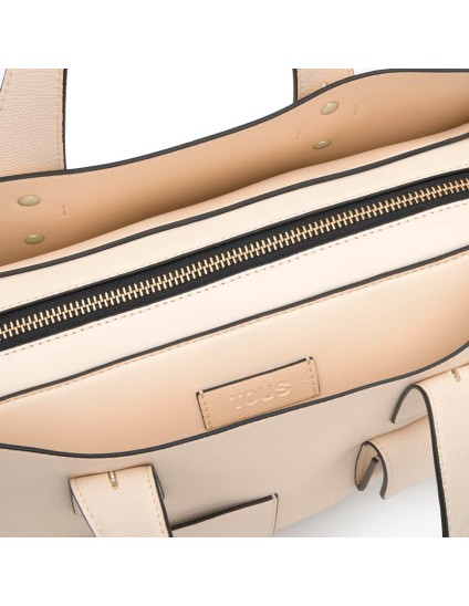Bolso Bowling Tous Back to Basics Beige 2002437801 | Joyería Parejo