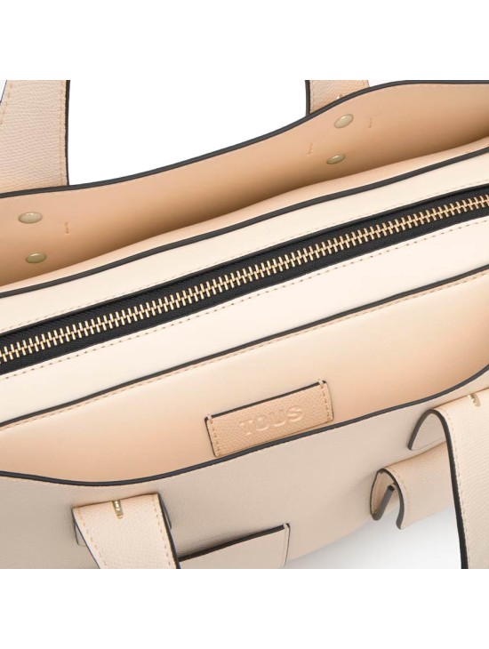 Bolso Bowling Tous Back to Basics Beige 2002437801 | Joyería Parejo
