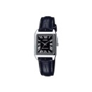 Relógio Casio Mulher LTP-V007L-1BUDF Preto de Pele